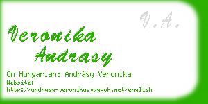 veronika andrasy business card